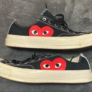 CDG Comme des Garçons Converse Low Top Black